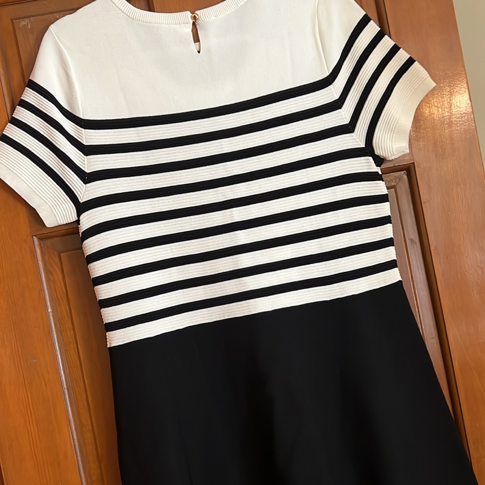 Talbots, Size Large, Dress Black and White - Picture 5 of 11